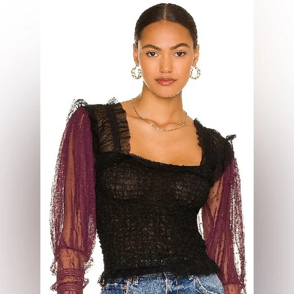Free People Nothing Sweeter Sheer Top - Picture 3 of 11